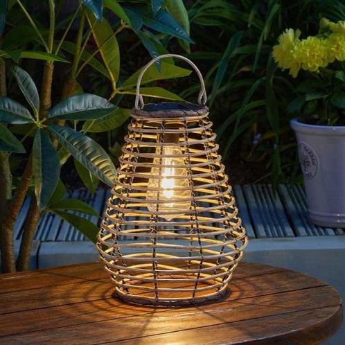 Solar Lantaarn Maris – 26 cm (tuinverlichting), Tuin en Terras, Buitenverlichting, Waterbestendig, Led, Licht-donker-sensor, Zonne-energie