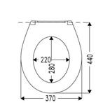 Toiletzitting Cedo Palm Beach Softclose Pergamon, Ophalen of Verzenden, Nieuw