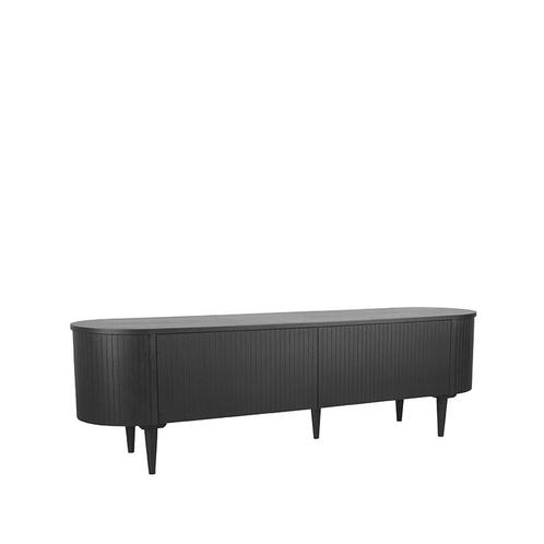 LABEL51 Tv-meubel Oliva - Zwart - Eiken - Tv-Meubel 180 cm -, Huis en Inrichting, Kasten | Dressoirs, Nieuw, Ophalen of Verzenden