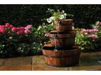 Ubbink Edinburgh - Waterornament - Houten vaten - Bruin - 72, Tuin en Terras, Vijvers, Verzenden, Zo goed als nieuw