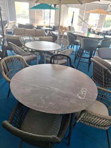 Tuinset 4 pers -  Ronde tafel - 4 losse stoelen beschikbaar voor biedingen