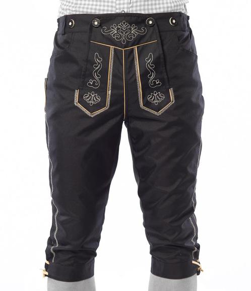 Lederhose Lang Zwart en Bretels, Kinderen en Baby's, Carnavalskleding en Verkleedspullen, Nieuw, Verzenden