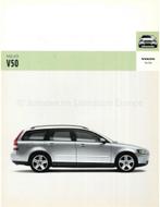 2004 VOLVO V50 BROCHURE ENGELS, Nieuw, Volvo, Author
