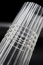 Art Deco Faceted Crystal Glass Vase - Vaas - Kristal