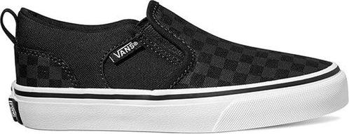 VANS YT Asher (Checker) Black/Black -Maat 29 (Jongens), Kinderen en Baby's, Kindermode-accessoires, Nieuw, Verzenden