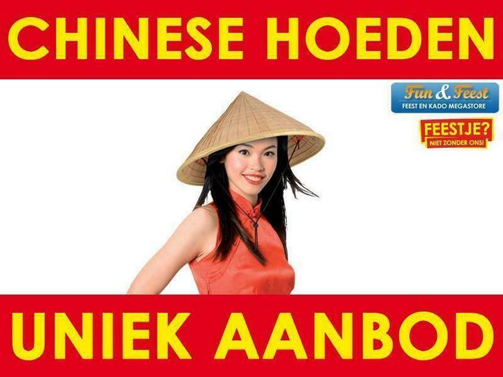 Ruim aanboed Chinese hoeden - Chinese hoed kopen, Kleding | Dames, Carnavalskleding en Feestkleding, Accessoires, Nieuw, Overige thema's