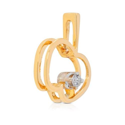 Zonder Minimumprijs - Hanger - 18 karaat Geel goud - 0.03ct., Sieraden, Tassen en Uiterlijk, Antieke sieraden