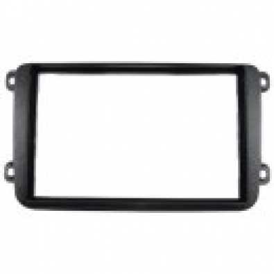Radio frame dubbeldin paneel VW Seat zwart, Auto diversen, Auto-accessoires, Nieuw, Verzenden