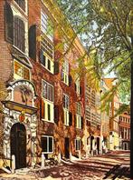 École hollandaise (XX) - Rue pavée à Amsterdam