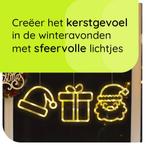 Kerstverlichting Raam Kerstman Gezicht + Kerstmuts +, Diversen, Kerst, Verzenden, Nieuw