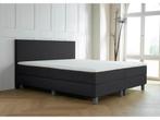 Veiling - Boxspring Ommen afmeting 140 x 200, Zwart, Nieuw
