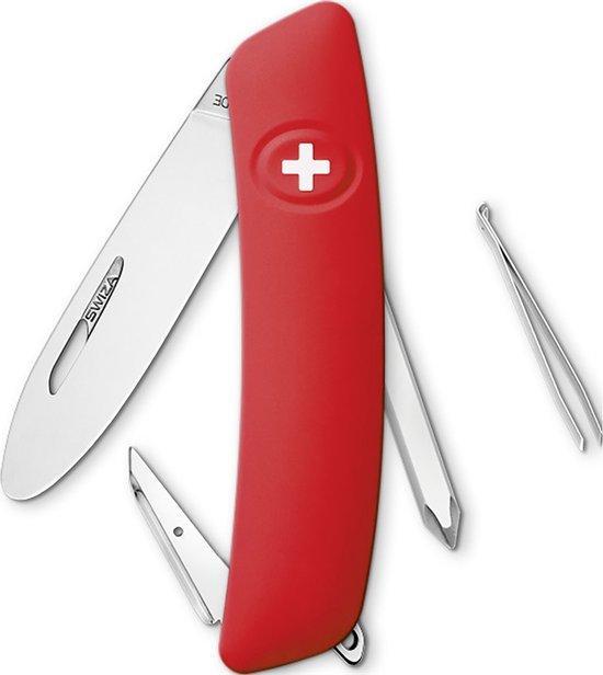 Swiza D02 Junior zakmes - Rood (Red) - blisterverpakking, Caravans en Kamperen, Kampeeraccessoires, Verzenden