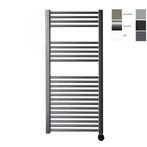 Radiator Sanicare Snode 111,8 x 45 cm Gunmetal Thermostaat, Ophalen of Verzenden, Nieuw, Chroom, Overige typen