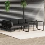 vidaXL 6-delige Loungeset met kussens aluminium, Verzenden, Nieuw, Aluminium, Loungeset
