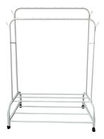 Kledingrek met wieltjes | Metaal | 110x55x165cm | Wit, Kleding | Dames, Kledingrekken, Verzenden, Nieuw