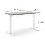 Actiforce Zit-sta bureau 138x67cm - Grijs - Back to school!!, Huis en Inrichting, Ophalen of Verzenden, In hoogte verstelbaar