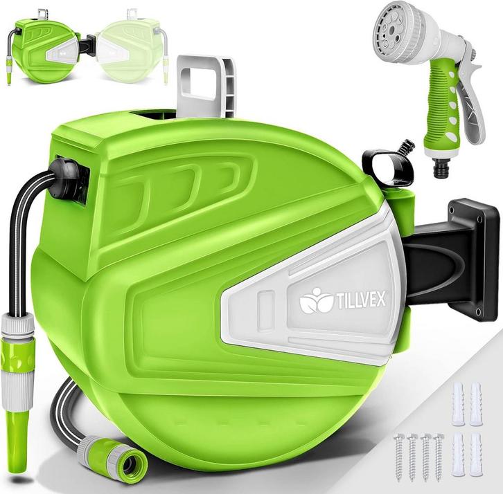 Wandslangenbox - Tuinslanghaspel - Tuinslang met haspel - 30, Tuin en Terras, Overige Tuin en Terras, Nieuw, Verzenden