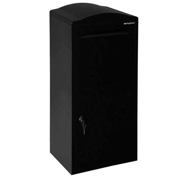 Logixbox Frontbox Uni pakketbrievenbus - zwart, Tuin en Terras, Brievenbussen, Nieuw, Verzenden
