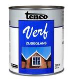 TencoVerf Dekkend Zijdeglans Wit RAL 9010 - 0,25L, Nieuw, Verzenden