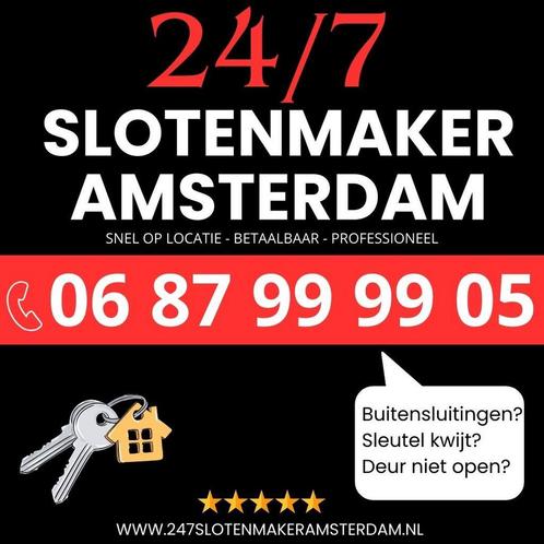 Echte 24/7 bereikbare Slotenmaker Amsterdam 0687999905, Diensten en Vakmensen, Reparatie en Onderhoud | Sloten, 24-uursservice