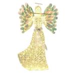 COSTWAY Kerstengel verlicht groot, 158 cm, iriserend met 250, Verzenden, Zo goed als nieuw