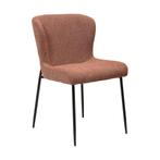 *WOONWINKEL* Dan-Form Glam Luxe Eetkamerstoel Boucle Rood, Huis en Inrichting, Stoelen, Verzenden, Nieuw, Rood