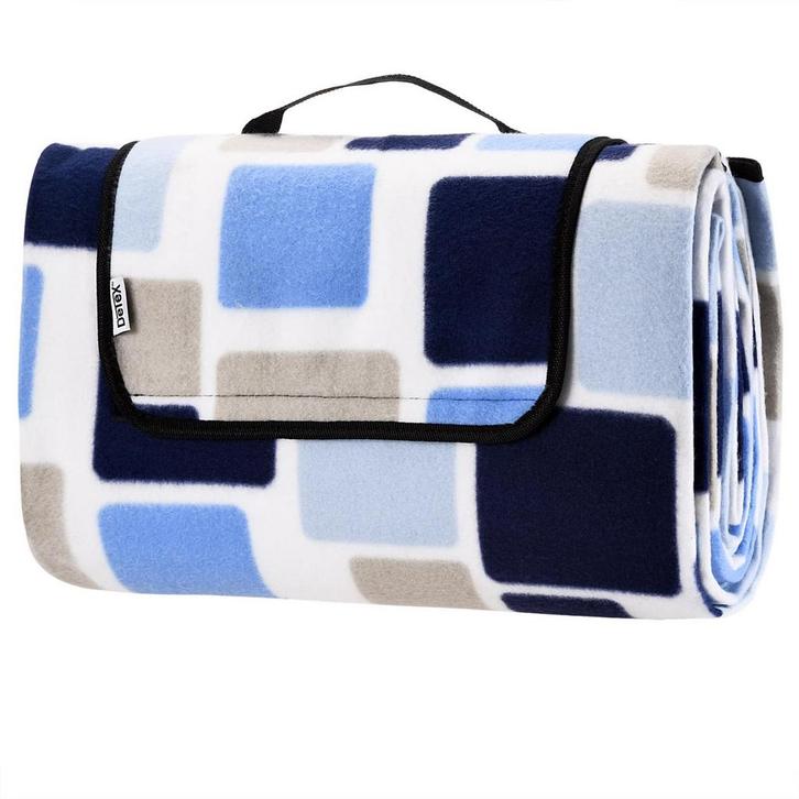 Picknickdeken Vierkant/Blauw 2x2m (Outdoor-Buitensport), Caravans en Kamperen, Kampeeraccessoires, Nieuw, Verzenden