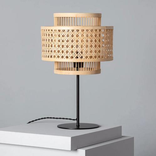 ACTIE: Rotan tafellamp E27 fitting schakelaar Isaksson FOIR, Huis en Inrichting, Lampen | Tafellampen, Verzenden