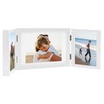 vidaXL Fotolijst drieluik 28x18 cm+2x(13x18 cm) wit, Audio, Tv en Foto, Fotografie | Fotolijsten, Verzenden, Nieuw