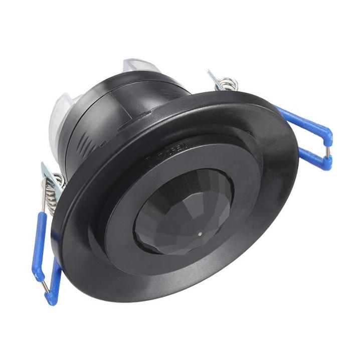 Luxar Inbouw Bewegingsmelder 360° Zwart, Huis en Inrichting, Lampen | Overige, Nieuw, Verzenden