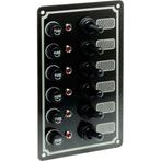 Schakelpaneel Boot 12V met 6 Schakelaars 100x170mm, Watersport en Boten, Accessoires en Onderhoud, Ophalen of Verzenden, Nieuw
