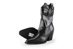 Linea Zeta Cowboy laarzen in maat 37 Zwart | 10% extra, Kleding | Dames, Verzenden, Zwart, Zo goed als nieuw, Linea Zeta