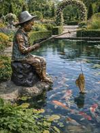 Beeld, XL Bronze Fisherman - 70 cm - Brons - 2025