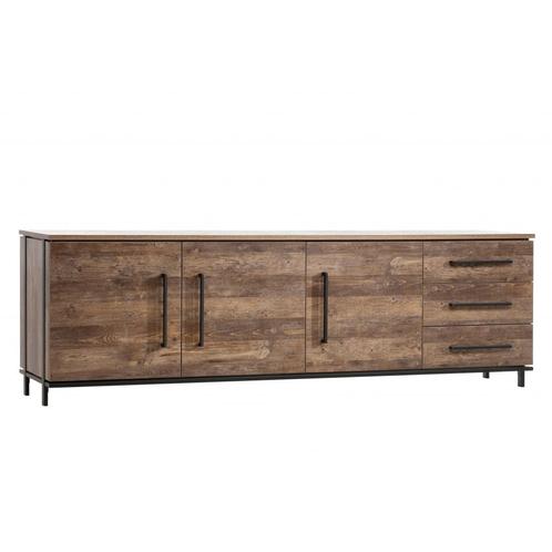 Woonexpress Dressoir Middelburg - MDF - Naturel - 250x77x48, Huis en Inrichting, Kasten | Dressoirs, 200 cm of meer, 75 cm of meer