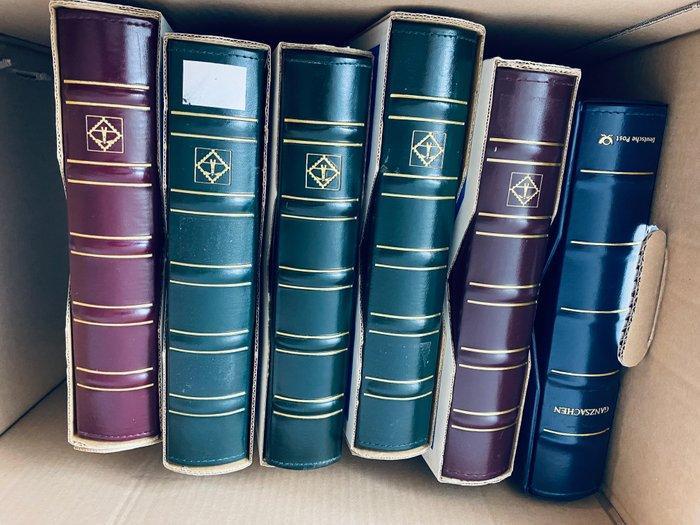 Wereld - 6 Lege Leuchtturm LX Albums, deels met plastic, Postzegels en Munten, Postzegels | Amerika