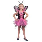 Roze verkleed vlinderjurkje voor meisjes - Dierenpakken, Nieuw, Ophalen of Verzenden