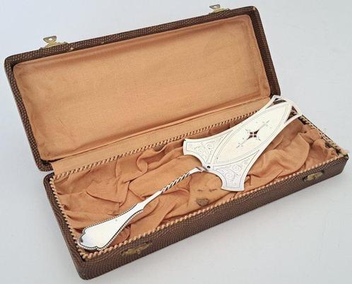 Van Kempen - Jugendstil taartschep in etui - Taartschep -, Antiek en Kunst, Antiek | Goud en Zilver