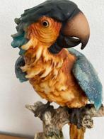 Capodimonte - G. Armani - Beeldje, Papegaai op sokkel. - 41, Antiek en Kunst