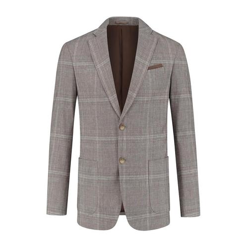 GENTS - Colbert ruit grijsbruin - 102, Kleding | Heren, Kostuums en Colberts, Verzenden