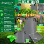 KESSER® 5x Plantenzak - 20L - Plantenzakken - Grijs, Verzenden, Nieuw