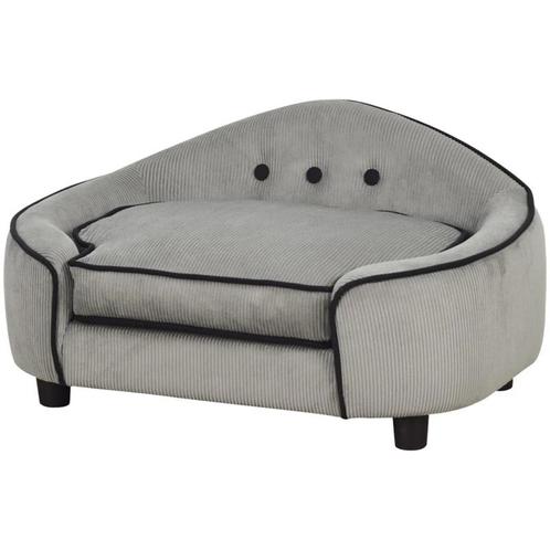 TRUUSK Pet Sofa - Hondenmand van Natuurlijk Hout en Pluche -, Dieren en Toebehoren, Honden-accessoires, Nieuw, Verzenden