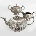 Theeservies - .833 zilver - 2e gehalte-1093 gram