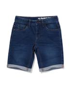 HEMA Kindershort jogdenim donkerblauw, Verzenden, Nieuw