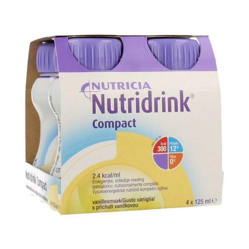 3x Nutridrink Compact Vanille 4-Pack 125 ml, Diversen, Levensmiddelen, Verzenden