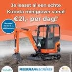 Kubota KX019-4 (vanaf €19,- per dag + 3 jaar garantie), Ophalen of Verzenden, Graafmachine