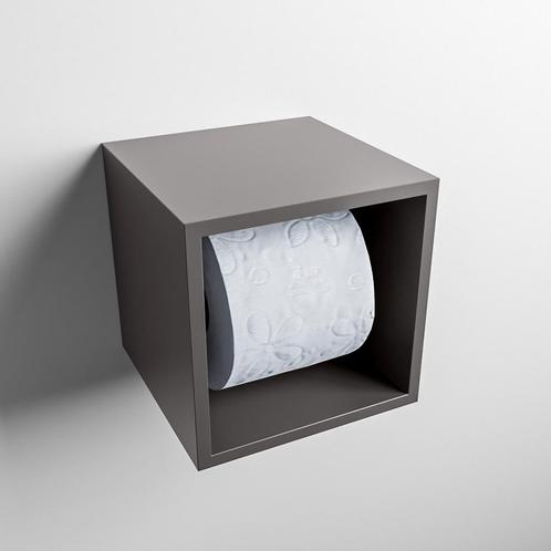 MONDIAZ Easy Toiletrolhouder CUBE 160 solid surface  16x16cm, Doe-het-zelf en Verbouw, Sanitair, Bad, Nieuw, Ophalen of Verzenden
