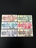Canada. - 2, 5, 10, 20, 50, 100 Dollars - various dates -