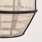 Mica Decorations Pella Hanglamp - H58 x Ø33 cm - Linnen -, Huis en Inrichting, Lampen | Hanglampen, Verzenden, Nieuw
