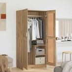 vidaXL Kledingkast artisian oak 82.5 x 51.5 x 180 cm Bewerkt, Huis en Inrichting, Verzenden, Nieuw