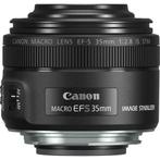 Canon EF-S 35mm f/2.8 Macro IS STM met garantie, Ophalen of Verzenden, Zo goed als nieuw, Macrolens
